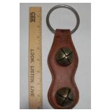 Vintage Moses B Smucker Doorknob Bells on Leather