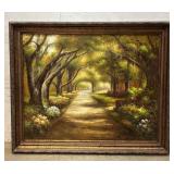 MASSIVE Oil On Canvas - Southern Plantation 70/58-