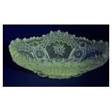 Oval celery / candy dish  - Glows under UV light