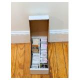 Box of Football Cards Cards as far back as the