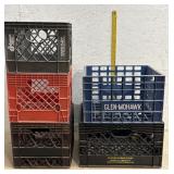 5 Milk Crates, Clover Farms & Glen- Mohawk