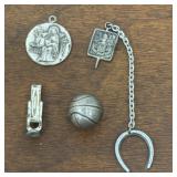 4 Sterling Signed Items