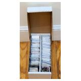 Box of Football Cards From the 90s to the 2020s,