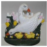 Vintage Cast Iron Family of Geese Farmhouse