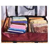Lot of Fat Quarters & Case