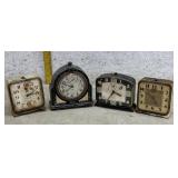 4 Alarm Clocks - need work