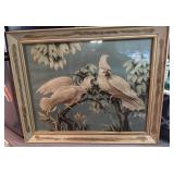 vintage 1950ï¿½s Turner Cockatoo print 32 1/2ï¿½ x 26