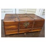 Marbles and other goodies in Solid cedar box with