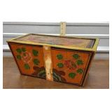 Traditional Tibetan wooden keepsake box