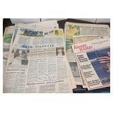 2 interesting Elmira newspapers - 1970s hurricane