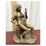 Patinated bronze sculpture