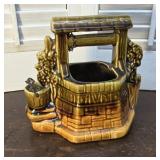 McCoy Pottery Wishing Well Planter with Original