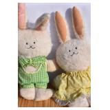 Pair of Vintage Plush Rabbits