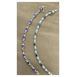 Bracelets .925 signed gold tone