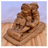 1972 Signed Penellen Statue  6" tall