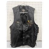 Harley Davidson leather vest-size L