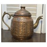 Vintage Copper & Brass tea / coffee Kettle