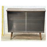 Mid-Century Bookcase w/ Sliding Glass Doors