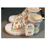 brand new/tags Girls  size 3 canvas high top