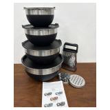 Fantastic mixing bowls w/grater set. Tramontina