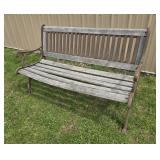 Iron and wood Park bench 48"