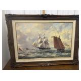 Roy Cross print- The Golden West, beautiful frame