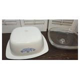 Vintage Blue Corning Ware Dutch oven?? P-34-b