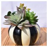 MacKenzie Childs Small Planter (faux succulents)