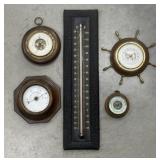 Thermometer, barometers *not all perfect