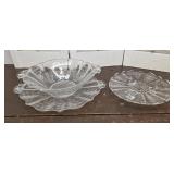 3pcs Navarre Fostoria - 2 plates & bowl