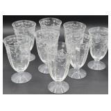 8 Navarre Fostoria stems