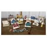 Cardboard Christmas village *not all perfect