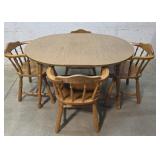 Table and 4 chairs 52/42/30