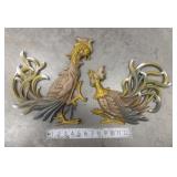 1965 Syroco fighting roosters