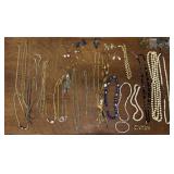 Earrings, necklaces, and bracelets