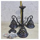 Tiffany Style 3 arm hanging light - new