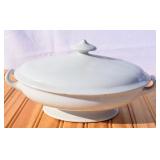 John Edwards Antique Ironstone Oval Casserole
