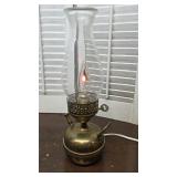 Nice Brass lamp with flickering candle light bulb