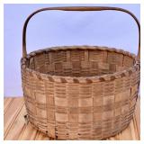 Antique Bentwood Handle Basket