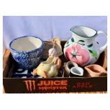 Box of Pottery & Porcelain Items