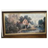 Thomas sofa print - mill scene