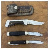Knives (3) - Custom Crafted Sharp 200 with case,