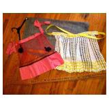 Vtg aprons and one new Chef Works apron