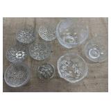 2 glass candy dishes, 1 Swarovski Queen Elisabeth