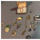 Ring pins, necklace and more
