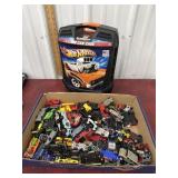 Hot Wheels toys cars and case, mat