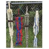 4 Vintage 1970s Macrame Hangers - Found An Old