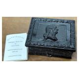 Bicentennial Washington button box, black