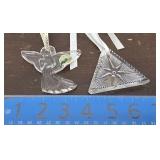 3pcs Waterford - voltive & 2 ornaments