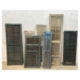 7 Shutters Various Sizes